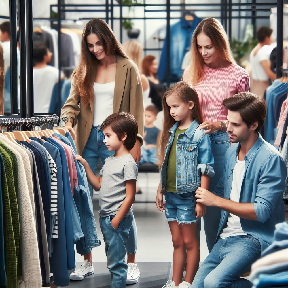 Deux habits pour enfant de tailles différentes posés côte à côte pour choisir la bonne taille.